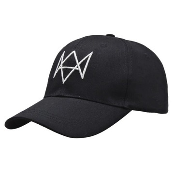 CZAPKA Z DASZKIEM WATCH DOGS DEDSEC HAKER CZARNA WYSZYWANE LOGO