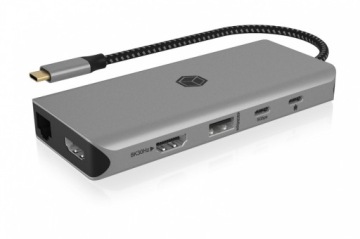 Док-станция 12 в 1, 2xHDMI PD RJ45 100 Вт Совместим. с Thunderbolt 3/4/USB4