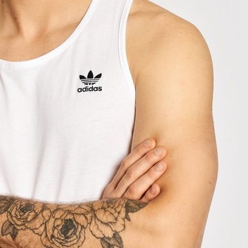 Adidas biała koszulka męska bezrękawnik tank top biały bokserka H35497 L