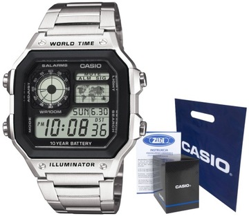 Zegarek męski Casio AE-1200WHD-1AVEF Digital