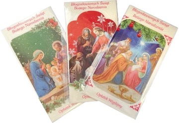 OPŁATKI WIGILIJNE na wigilię duże 3 sztuki 10 OPAKOWAŃ 30 szt