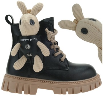 DZIEWCZĘCE BUTY ZIMOWE, DZIECIĘCE ŚNIEGOWCE, KOZAKI NA SUWAK R. 23