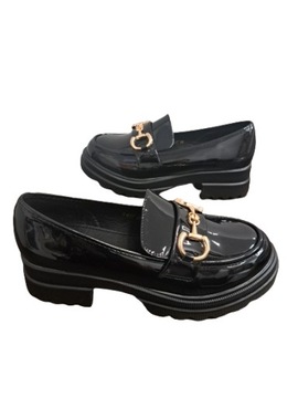 МОКАСИНЫ ЖЕНСКИЕ QUEEN VIVI 1-617 ЧЕРНЫЕ РАЗМЕР. 41