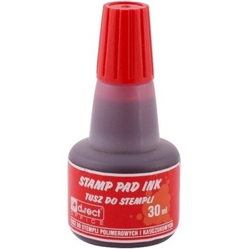 Tusz do stempli czerwony 30 ml