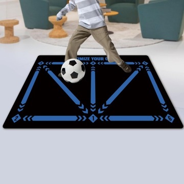 Футбольный тренировочный коврик Тренировочный ковер Контроль темпа мяча Синий