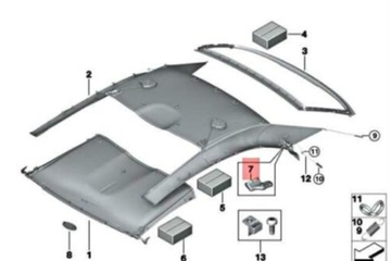 BMW 4 CABRIO F33 C SLOUPEK PŘEZKA KRYT PRAVÁ NOVÝ ORIGINÁLNÍ 54375A19AA6