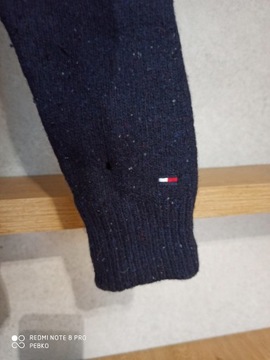 MĘSKI GRANATOWY SWETEREK TOMMY HILFIGER LAMBSWOOL S