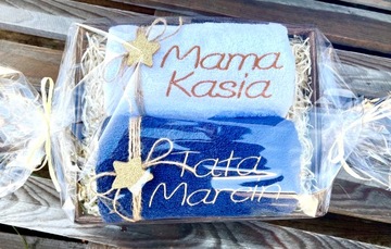 Prezent na Święta Ręczniki z Haftem Imię Imiona