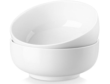 ZESTAW PORCELANOWYCH MISEK SAŁATKOWYCH dużych MALACASA Pojemne Stylowe