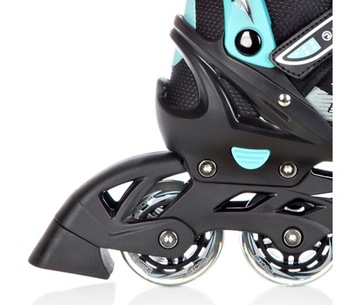 Роликовые коньки 2в1 Регулируемые фигурные коньки RAVEN Profession Black/Mint 38-42
