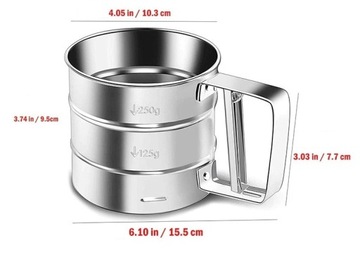 СИФТЕР, МУКУ, СТАЛЬНОЕ СИТО, 10 СМ