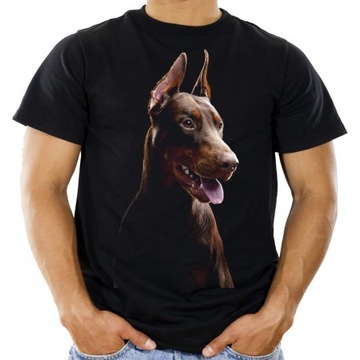 Koszulka dziecięca z Dobermanem Doberman psem 104