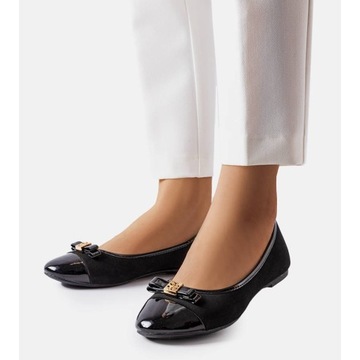 Балетки с лакированным мыском, 37 размер.