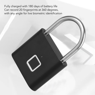 УМНЫЙ НАВЕСНОЙ ЗАМОК ПО ОТПЕЧАТКАМ ПАЛЬЦЕВ USB SMART BLUETOOTH TUYA USB