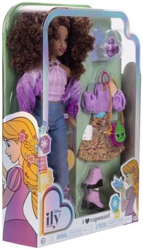DISNEY ILY 4EVER MODNA LALKA 30 CM Z MOTYWEM ROSZPUNKA +AKCESORIA 10+ ELEM