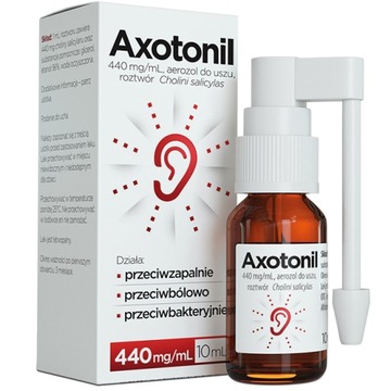 Axotonil lek do uszu ból zapalenie areozol 10ml