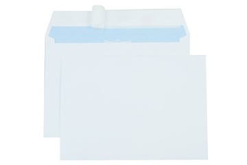 Koperty listowe biurowe C6 HK 90g białe pasek 1000