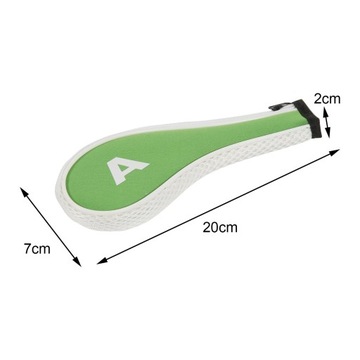 10x Zestaw nakryć głowy na główkę kija golfowego, zielony i biały