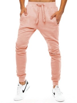 MĘSKIE SPODNIE DRESOWE TYPU JOGGER ux3452 - XL