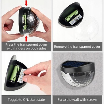 СВЕТОДИОДНАЯ СОЛНЕЧНАЯ ЛАМПА САДОВАЯ ДЕКОРАТИВНАЯ ЛАМПА - 8 ШТ.