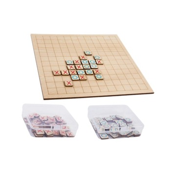 Деревянная игра крестики-нолики для детей, развивающие игрушки, настольная игра «Пять в ряд»