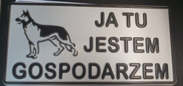 ПРЕДУПРЕЖДЕНИЕ ДЛЯ ДОСКИ, СОБАКА, Я ЗДЕСЬ ХОЗЯИН