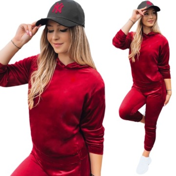 DAMSKI KOMPLET DRESOWY WELUROWY roz. L/XL
