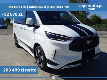 Ford Tourneo Custom II  L1 2.0 EcoBlue 170 KM 170KM 2026 FORD Tourneo Custom 320 L1H1 Sport A8 2.0 170KM