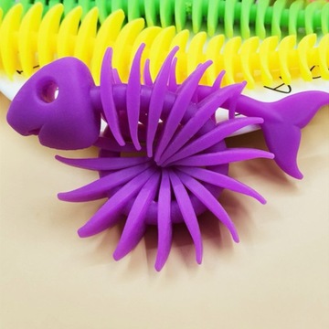 РЫБНЫЙ СКЕЛЕТ РАСТЯЖАЕМАЯ РЕЗОНДА АНТИСТРЕССОВАЯ ИГРУШКА-РЫБА