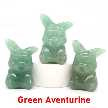 40mm Natural Gem Yellow Jade Crystals Fantastic Baby Cartoon Animals