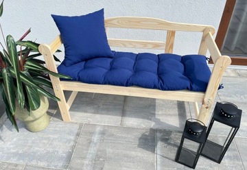 Садовое кресло-скамья с подушкой NAVY 150см