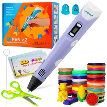 3D РУЧКА ДЛЯ ДЕТЕЙ 3D РУЧКА 3D ПРИНТЕР + 210 М НАБОР ШАБЛОНОВ XXL