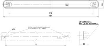 СВЕТОДИОДНЫЙ ТОРМОЗНОЙ ФОНАРЬ КРАСНЫЙ УНИВЕРСАЛЬНЫЙ