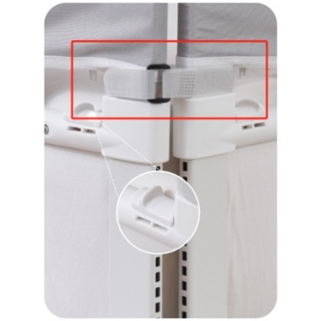 Карниз для кровати VELVO 200 см, защитный чехол Primabobo для детей