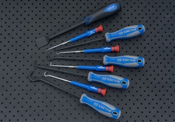 KING TONY 9-30909AY Крючки профильные, монтажные крючки, набор 9 шт.