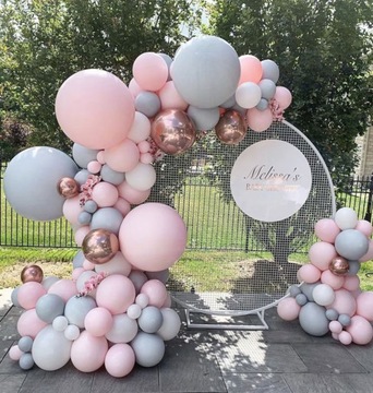 GIRLANDA BALONOWA ZESTAW 160 BALONÓW URODZINY ROK