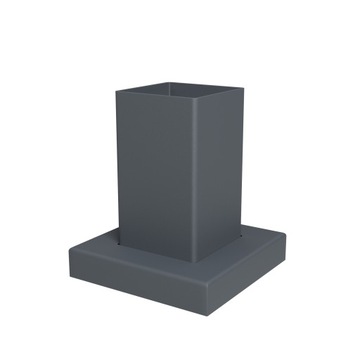 Цоколь столба балюстрады 60x60 розетка RAL