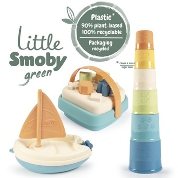 SMOBY Little Green Set Лодочная башня-сортировщик из биопластика