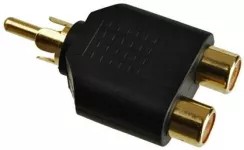 Адаптер 2 x RCA F – 1 x RCA M