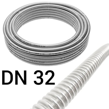 ГИБКАЯ НЕРЖАВЕЮЩАЯ НЕРЖАВЕЮЩАЯ ГОФРИРОВАННАЯ ТРУБА DN 32 ТРУБА INOX AISI 316L 6/4 FI 40