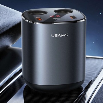 РАЗВЕТВИТЕЛЬ + АВТОМОБИЛЬНОЕ ЗАРЯДНОЕ УСТРОЙСТВО 2x USB USB-C 245 Вт
