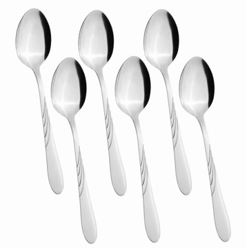 ŁYŻKI KPL. 6 SZT ŁYŻKA DO ZUPY STOŁOWA 19cm