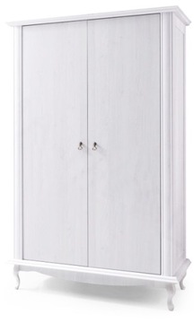 DUŻA SZAFA GARDEROBA 125cm na nóżkach z DRĄŻKIEM
