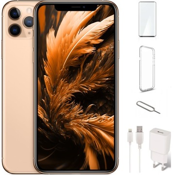 SMARTFON APPLE IPHONE 11 PRO 64GB | BATERIA 100% | PREMIUM A+ | ZŁOTY