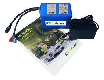 Akumulator Li-Ion LiPower 14.5Ah 12V ładowarka 5A