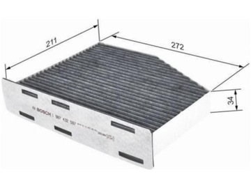 BOSCH 1 987 432 597 FILTR VENTILACE PROSTORU SPOLUJEZDCE