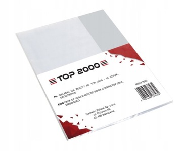 OKŁADKA NA ZESZYT TOP2000 A5 10 SZTUK