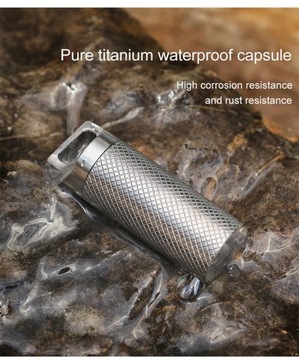 Водонепроницаемый контейнер для хранения, бутылка, уличный инструмент, EDC, титановый сплав