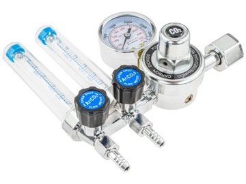 РОТАМЕТР РЕДУКТОРА ЦИЛИНДРА CO2 / АРГОНА x 2 MIG TIG MAG AR