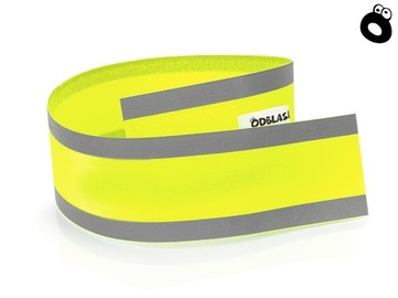 Светоотражающая повязка + ваш собственный логотип.